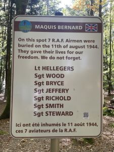 The SAS airmen killed fighting alongside the maquis.