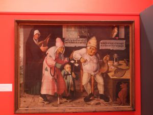 In the style of Hieronymus Bosch: Anonymous 16th Century - Alchemists?